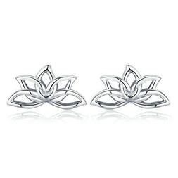 A Lobo Elegante Fiore Di Loto 925 Argento Sterling