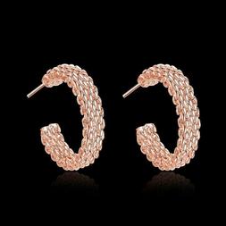 A Spina Piccoli Cerchio Orecchini Oro Rosa O1082r