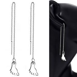 Pendenti A Bottone Passant Catena Piedi Acciaio Chirurgico