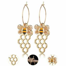 Smalto Cavo Miele Ape Nido D'ape Metallo Pendente Nuovo Cerc