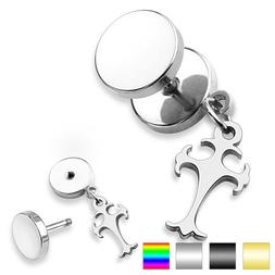 Falso Plug In Acciaio Chirurgico Inox 316l Kelt. Croce