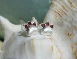 A Farfalla Zampa Di Cane ## Gatto Orma Rosso Argento 925