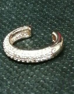 ear cuff  donna Cattiva Bijoux cerchietto oro strass mono