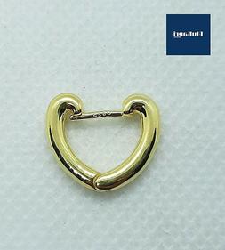 Ear Cuff  Mono Orecchino in argento 925 Cuoricino dorato