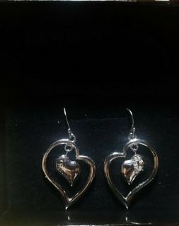 Guess Earrings Silver Sterling with original box