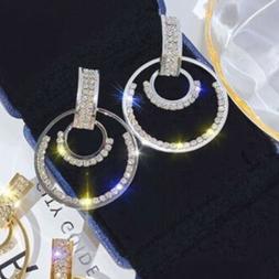 eleganti orecchini a cerchio in argento 925