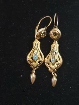 Borbonici Pendenti In Oro 12 Carati E Smalti