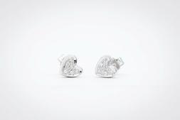 Donna Cuore Pav&egrave; Oro 750% Brillante Diamante F/color Vs