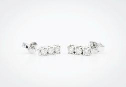 Trilogy Donna Diamante Brillante 0.60 Carati F/color Vs1 Oro