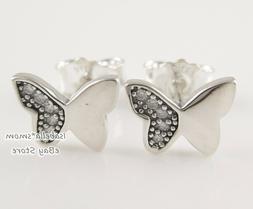 Farfalla Autentico Pandora Argento/Zirconia Orecchino 290693