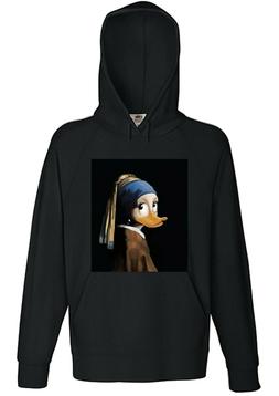 Felpa papera &ndash; orecchino di perla &ndash; dipinto &ndash; arte &ndash;