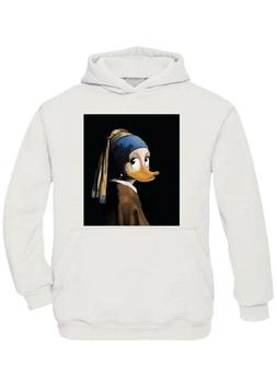 Felpa papera &ndash; orecchino di perla &ndash; dipinto &ndash; arte &ndash;