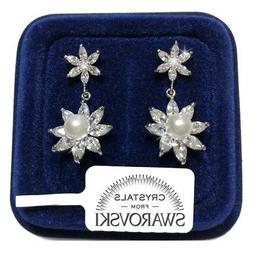 Da Donna Pl. Oro Bianco 18k Con Cristalli Swarovski  Sw82