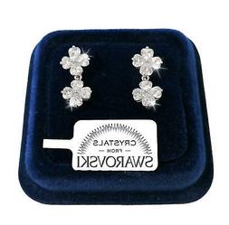 Pl. Oro Bianco 18k Con Cristalli Swarovski Argento