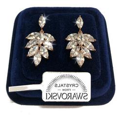 Da Donna Pl. Oro Giallo 18k Con Cristalli Swarovski Bianco