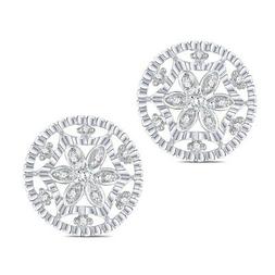 14k Oro Bianco Fn 925 Argento Bellezza