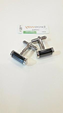 Gemelli uomo Brosway Acciaio Ceramica Nera Collezione Lounge