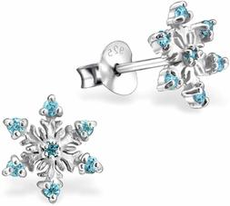 A Forma Di Fiocco Neve, In Vero Argento 925, Per Bambine,...