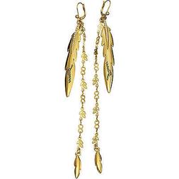 Pendenti Piuma Dorati Ube21316 Gold Strass Woman Uhr