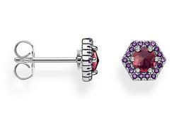 In Argento Esagono Rosso H2072-348-10