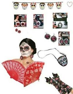 Giorno Dei Morti Messicano Costume Accessori Halloween Tesch