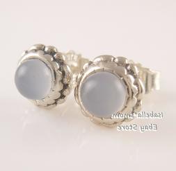 Giugno Compleanno Bloom Autentico PANDORA Grigio Luna Orecch