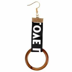 Geometric Love Letter Moda Carino Cerchio Lun Q8t4