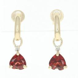 Pendenti 14k Oro Giallo Con Foro Cuore Brillante