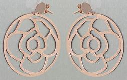 Pendenti Argento 925 Oro Rosso Chiusura A Farfalla In