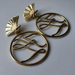 A Clip Con Monogramma, Karl Lagerfeld, Vintage Anni '80.