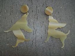 Beige Pendenti A Forma Di Cane