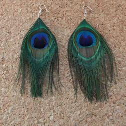 Di Piume - Orecchini Di Piume Di Pavone 2