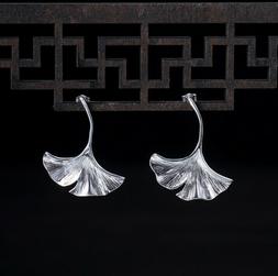 Ginkgo Foglia Argento Sterling 925