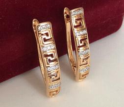 A Cerchio Con Swarovski Zirconia 750er Oro 18k Dorato