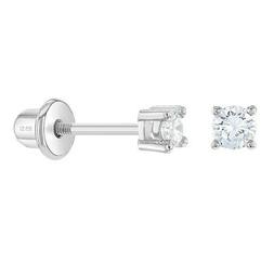 Ipoallergenici 925 Argento Sterling 2,3, 4,5mm Zircone Cubic