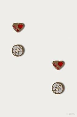 GUESS  JEWELLERY  TOC RED HEART WHITE 4G EAR GL JUBS20 000JW