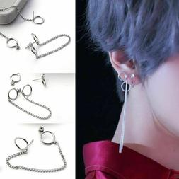 K-Pop Bts Due ad Anelli Catena Orecchino Bottone Tang Ragazz