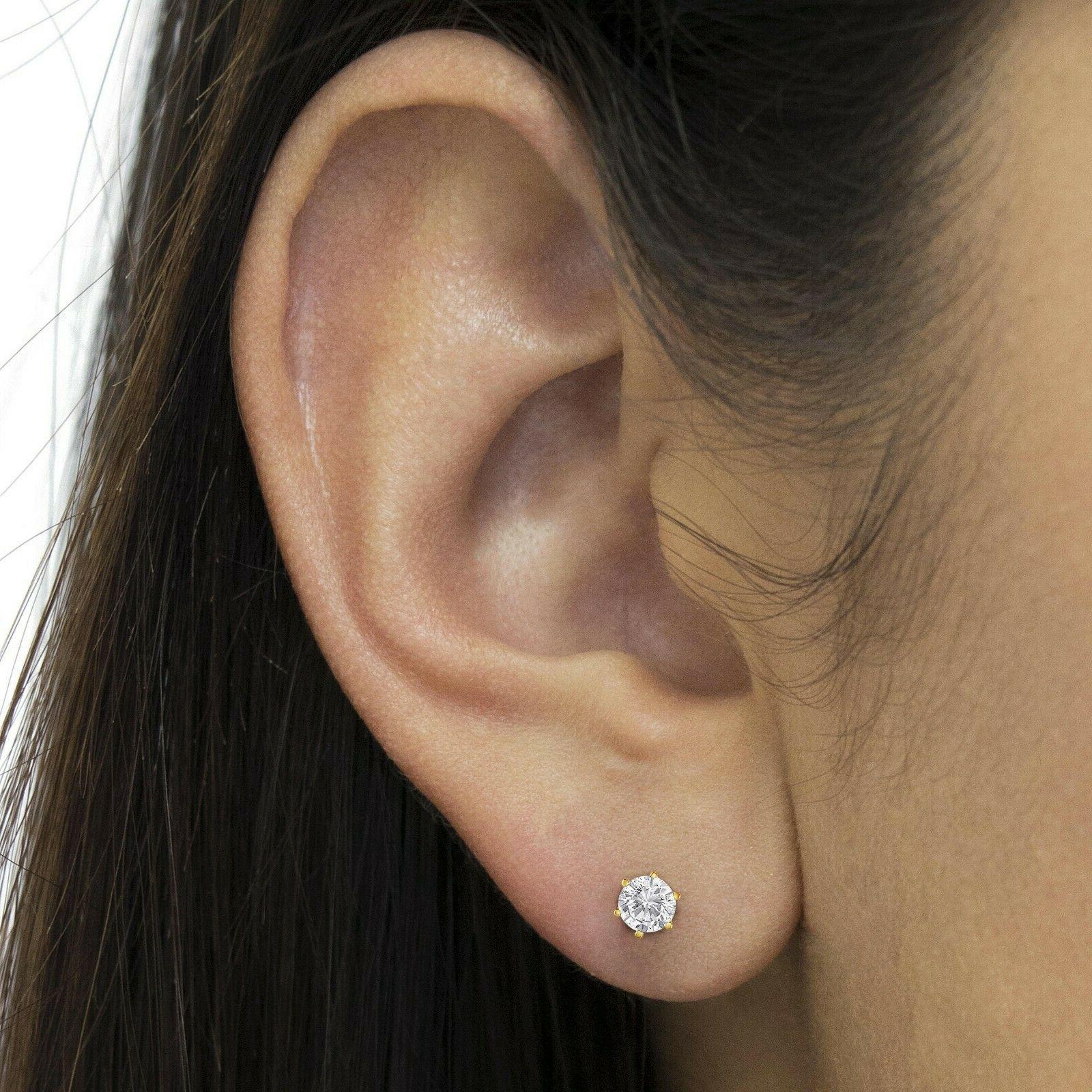 0 50 kt vero diamante orecchini 18k