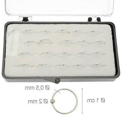 1 orecchini piercing naso nasini micro argento