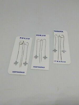 1 paia orecchini donna ragazza in argento