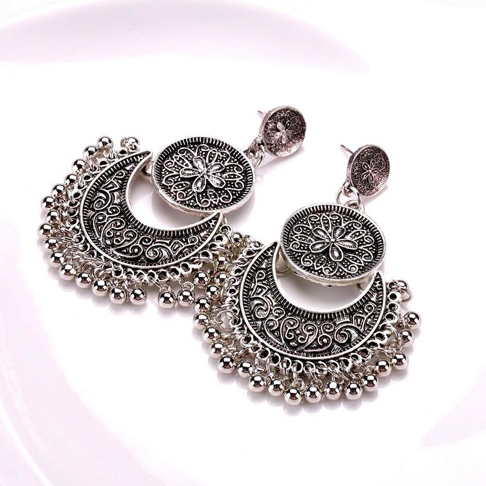 1 paio di orecchini bellissimi pendenti etnici