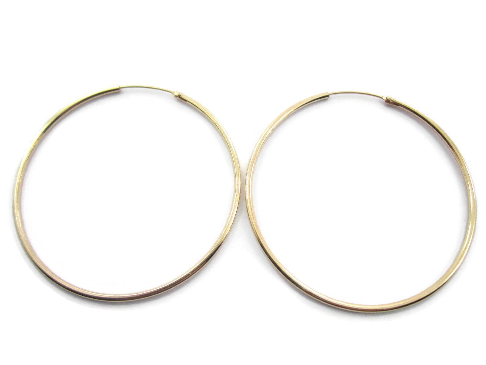 1 paio di orecchini cerchio argento 925