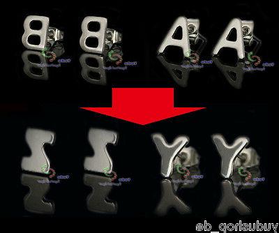 1 paio di orecchini lettera dell alfabeto