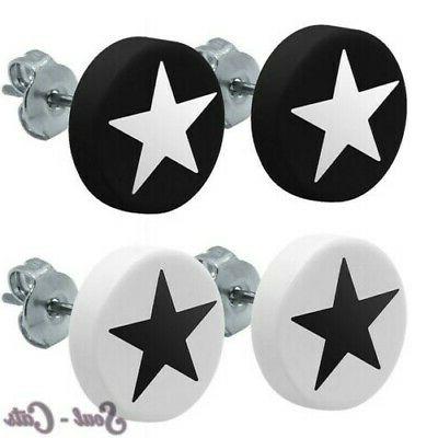 1 paio di orecchini stelle punk alternative