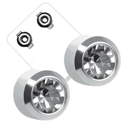 1 paio orecchini a bottone medici piercing