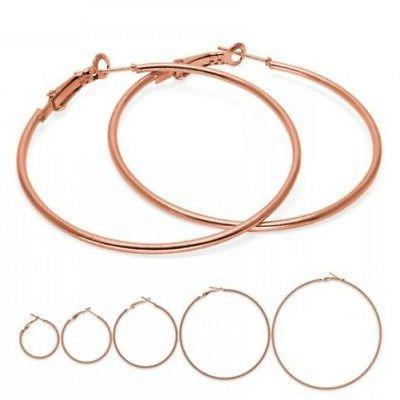 1 paio orecchini a cerchio oro rosa