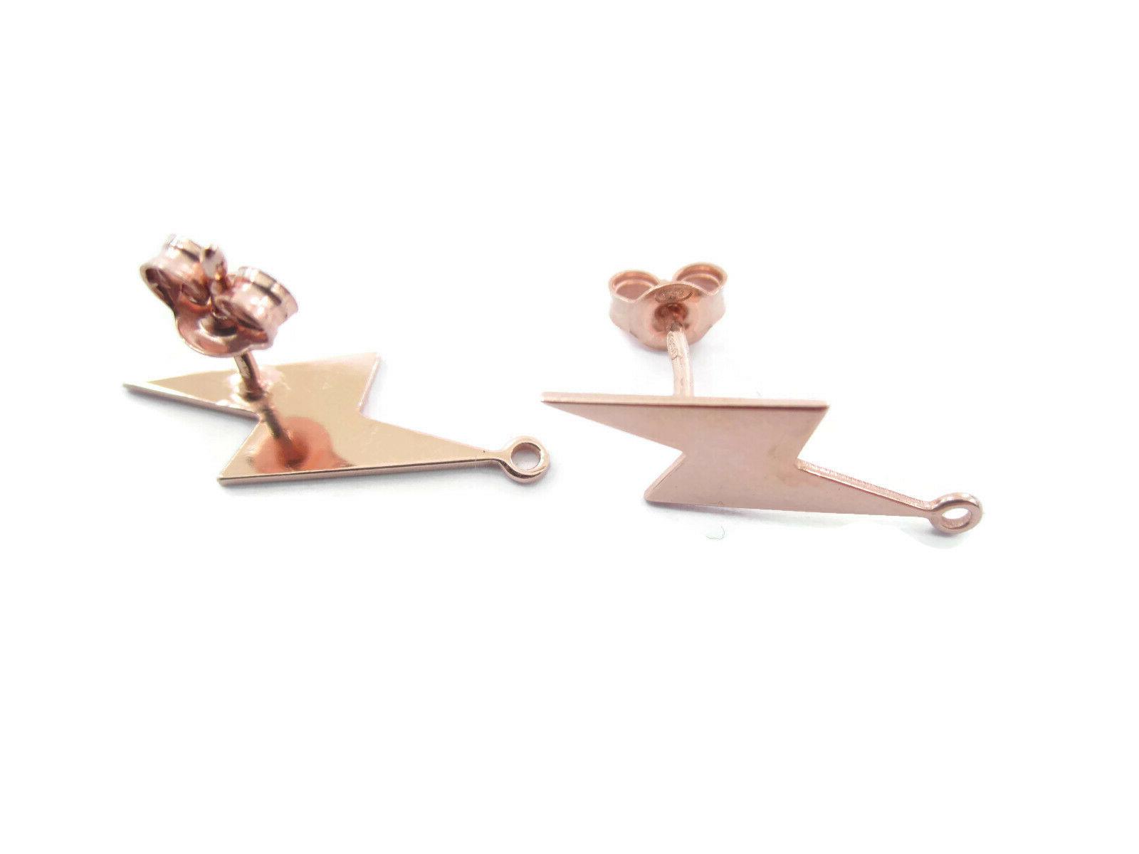 1 paio orecchini fulmine in argento 925