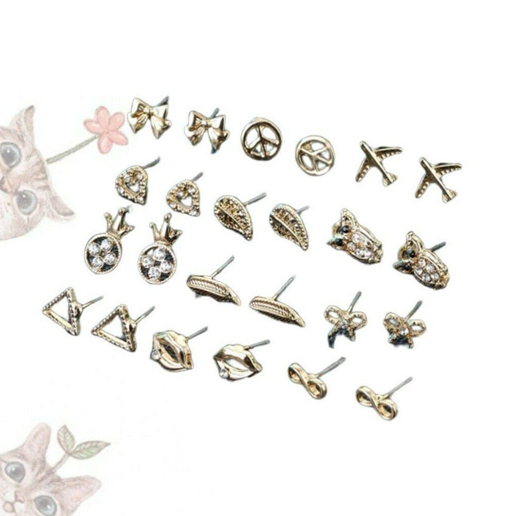 1 set orecchini donna orecchini con diamanti