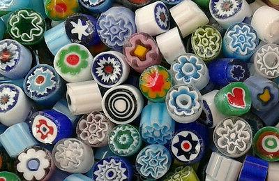 100 murrine millefiori veneziane mosaico colori misti
