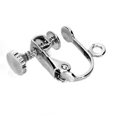 10x orecchini clip piercing finte screw on